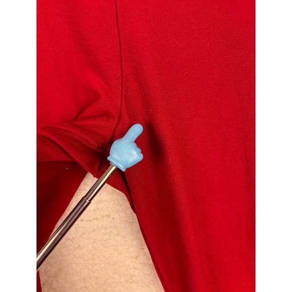 Terra & Sky Red Leggings 0X (14W) Plus Size High Rise Stretch - Picture 4 of 7